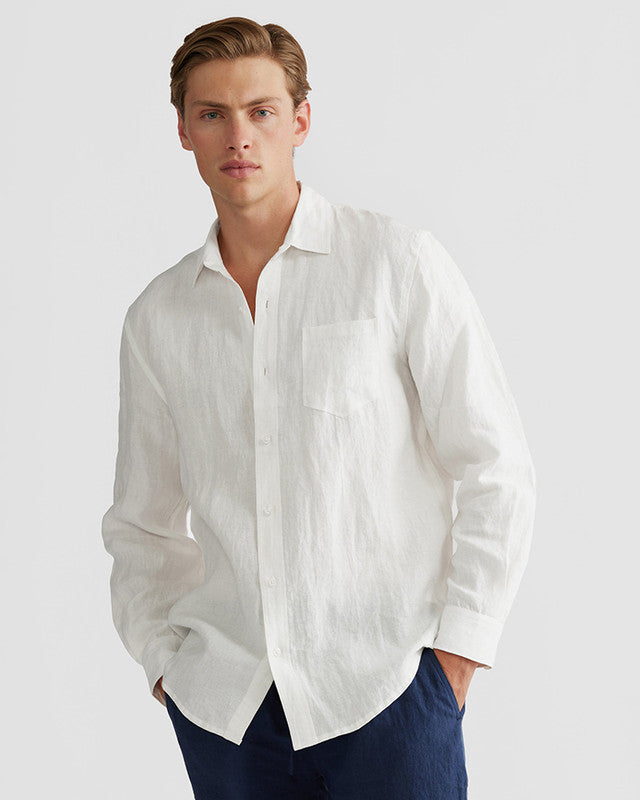 Classic White Cotton Full Sleeve Formal & Casual Wear Shirt