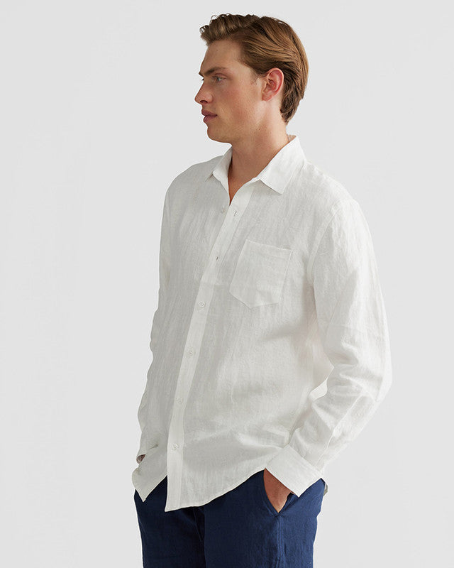 Classic White Cotton Full Sleeve Formal & Casual Wear Shirt