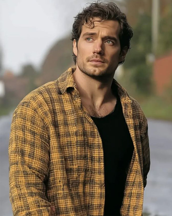 Men’s Stylish Yellow Checkered Comfort-Fit Soft Cotton Shirt