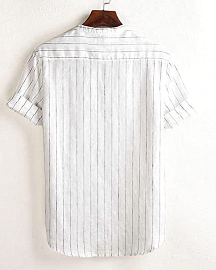White Colored Cotton Half Sleeve Shirt