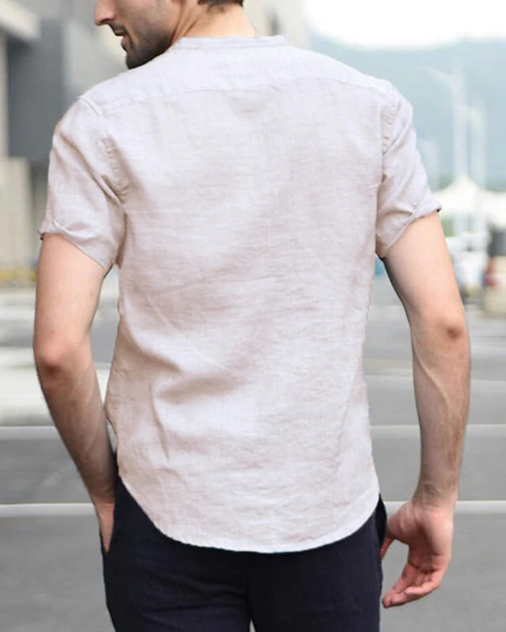 Trending Cream Colored Half Sleeve Shirt