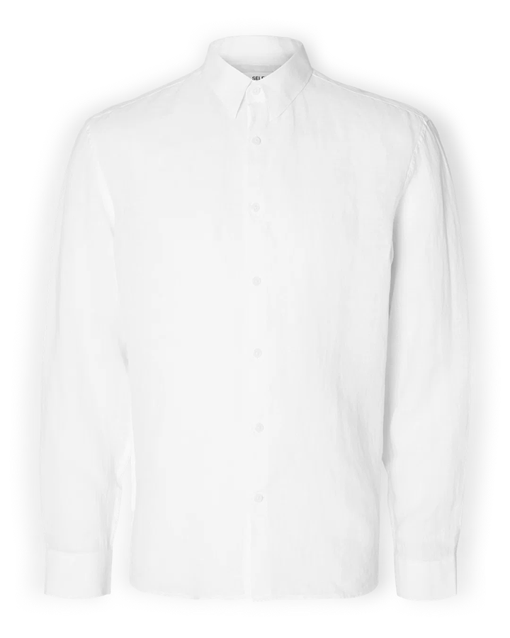 Formal Wear White Colored Plain Shirt