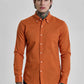 Warm Ember Rust Full-Sleeve Cotton Shirt in a Rich Subtle Tone