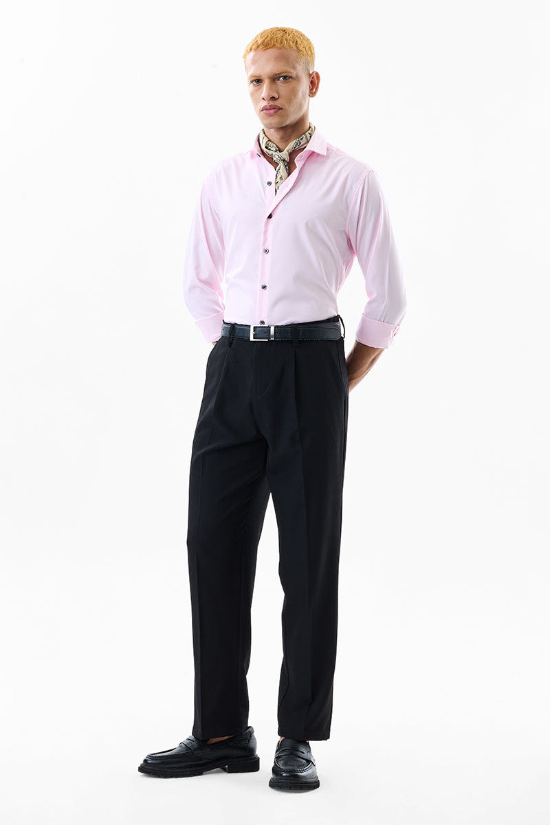Quartz Pink Pure Cotton Shirt with a Clean Modern Tone