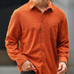 Men's Rust Orange Cotton Solid Shirt