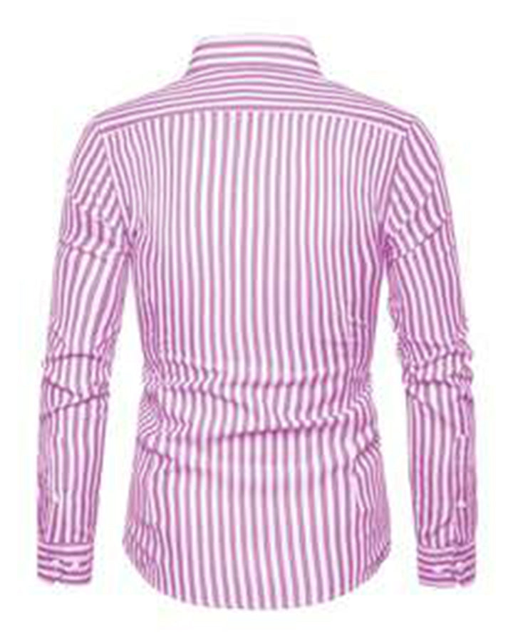 Fabulous Pink Colored Striped Shirt