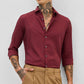 Merlot Maroon Premium Cotton Full-Sleeve Shirt with a Smooth Finish