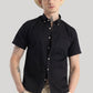 Midnight Black Pure Cotton Shirt in a Refined Elegant Shade