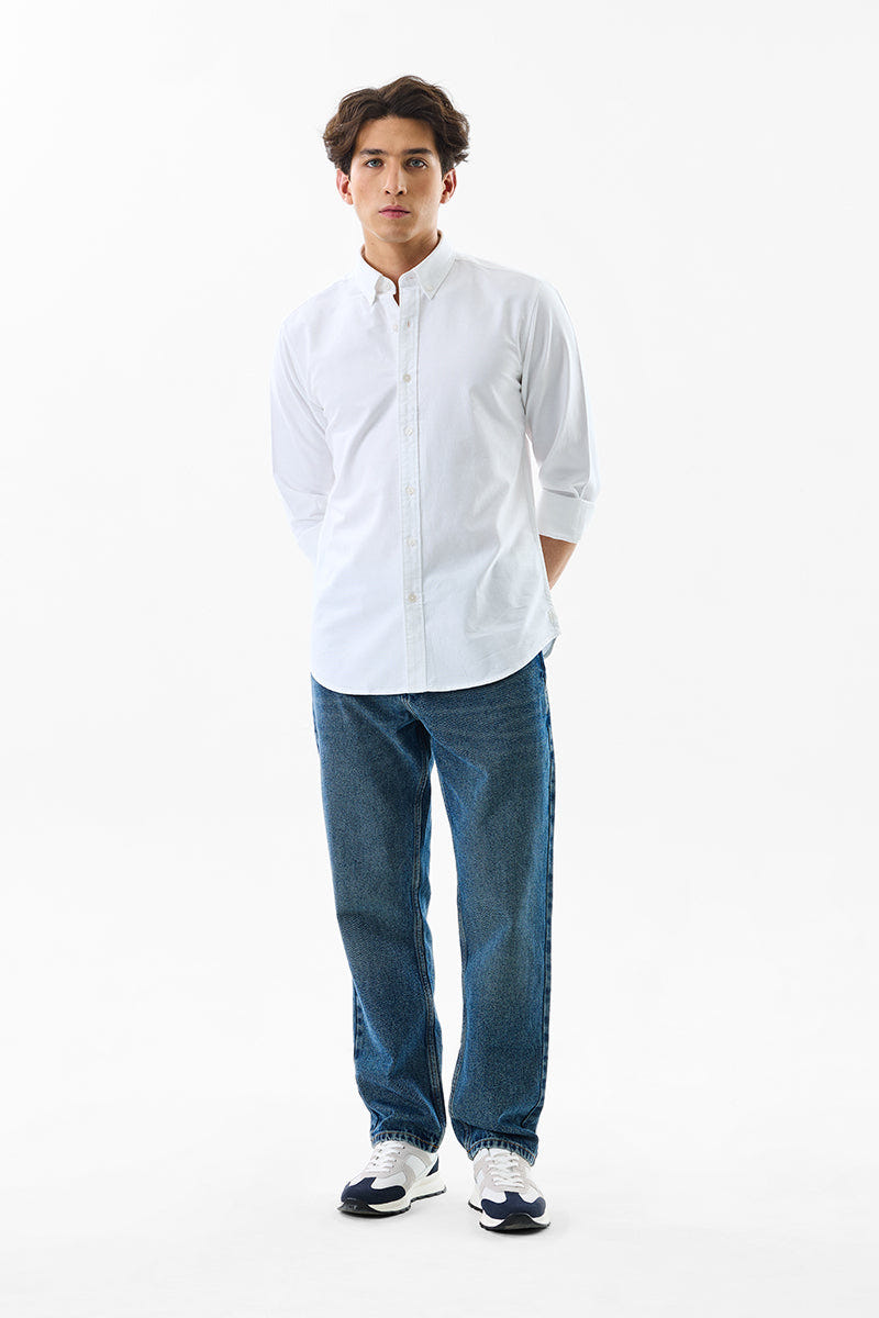 Soft White Premium Cotton Shirt in a Polished Classic Shade