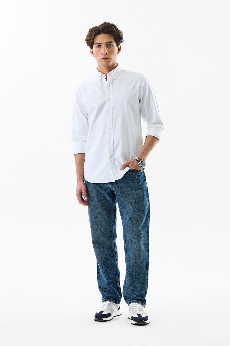 Soft White Premium Cotton Shirt in a Polished Classic Shade