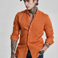 Warm Ember Rust Full-Sleeve Cotton Shirt in a Rich Subtle Tone