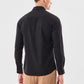 Solid Black Pure Cotton Shirt in a Smooth Refined Shade