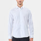 Bright White Premium Cotton Full-Sleeve Shirt with a Smooth Elegant Hue
