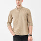 Beige Premium Cotton Full-Sleeve Shirt