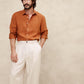 Rust Color Classic Formal Cotton Shirt