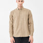 Beige Premium Cotton Full-Sleeve Shirt