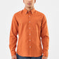 Terracotta Rust Pure Cotton Full-Sleeve Shirt with a Soft Rich Shade