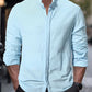 Light Blue Solid Cotton Casual Wear Shirt