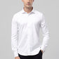 White Comfort-Fit Cotton Shirt for Office Wear