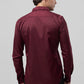 Classic Maroon Pure Cotton Full-Sleeve Shirt in a Rich Deep Tone