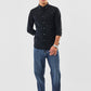 Stellar Black Premium Cotton Full-Sleeve Shirt with a Clean Refined Tone
