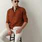 Admiral Rust Semi-Formal Cotton Shirt