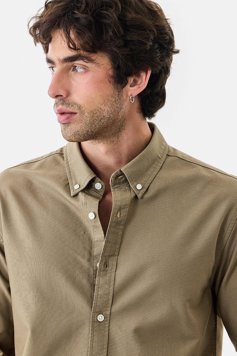 Sand Classic Pure Cotton Shirt for Work & Everyday Use