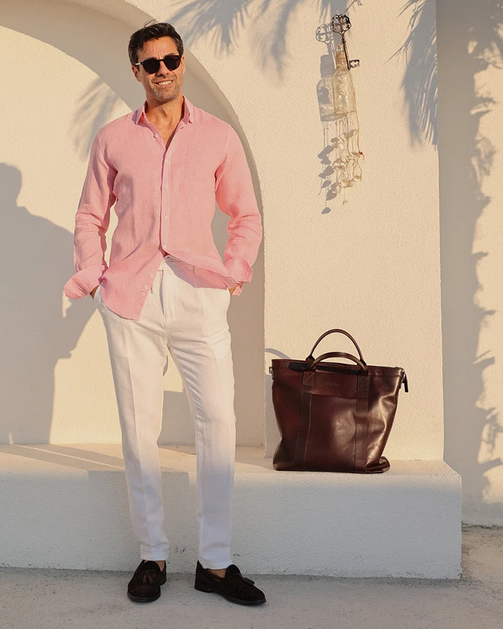 Classic Pink Cotton Shirt – Timeless Wardrobe Essential