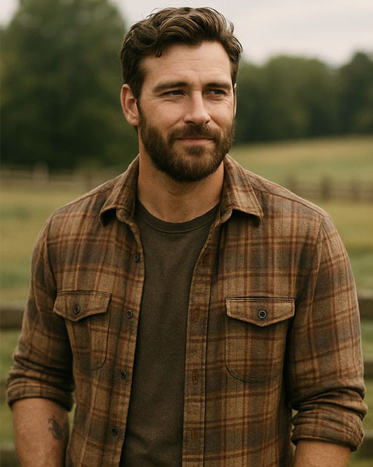 Stylish Yellow Checkered Comfort-Fit Soft Cotton Shirt