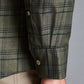 Olive Green Colored Checkered Cotton Shirt