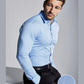 Essential Blue Colored Cotton Plain Shirt