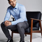 Essential Blue Colored Cotton Plain Shirt