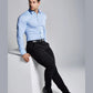 Essential Blue Colored Cotton Plain Shirt