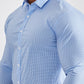Essential Blue Colored Cotton Plain Shirt