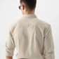 Latest Cotton Linen Beige Colored Cotton Shirt