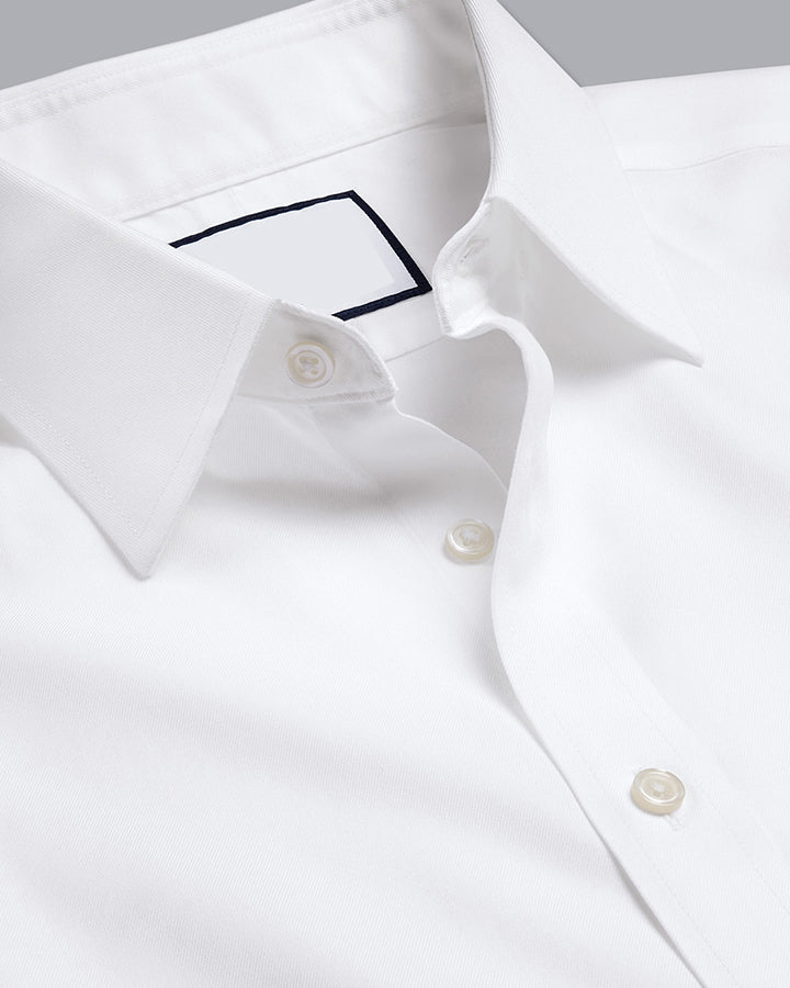 Formal White Colored Cotton Full Sleeve Shirt