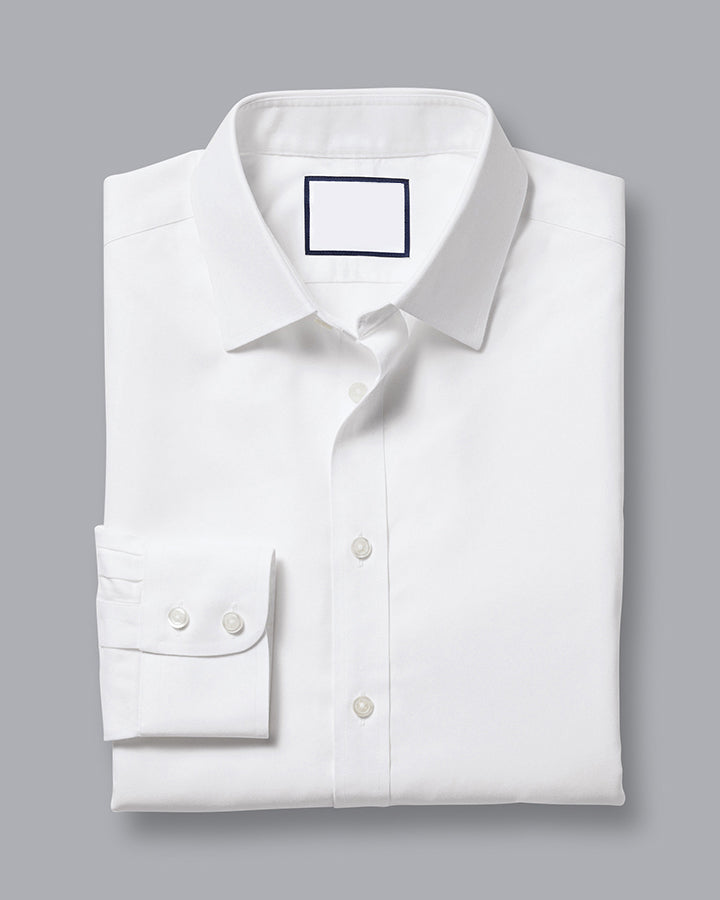 Formal White Colored Cotton Full Sleeve Shirt