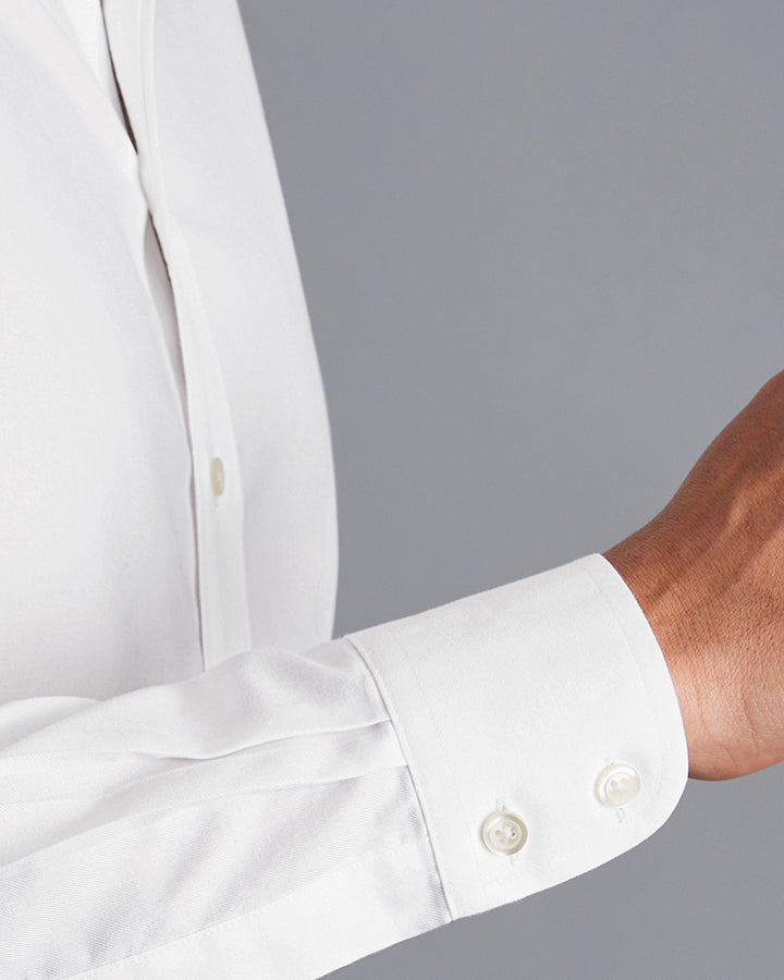 Formal White Colored Cotton Full Sleeve Shirt