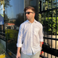 Comfortable White Colored Linen Shirt