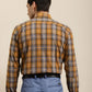 Premium Mustard Cotton Checks Shirt