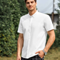 Tailored White Colored Half Sleeve Shirt