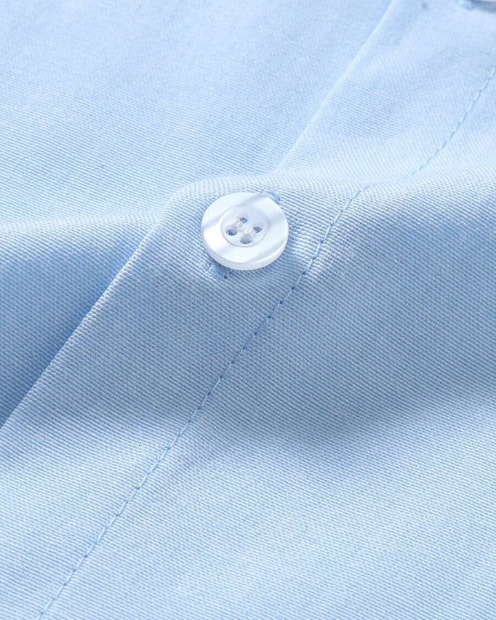 Latest Sky Blue Colored Cotton Shirt