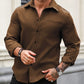 Men's Solid Brown Colored Cotton Shirt