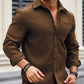 Men's Solid Brown Colored Cotton Shirt