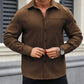 Men's Solid Brown Colored Cotton Shirt