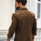 Men's Solid Brown Colored Cotton Shirt