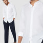 White Colored Linen Shirt