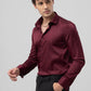 Classic Maroon Pure Cotton Full-Sleeve Shirt in a Rich Deep Tone