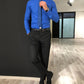 Attractive Navy Blue Colored Cotton Shirt