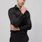 Black Smart-Fit Cotton Shirt for Work & Daily Use